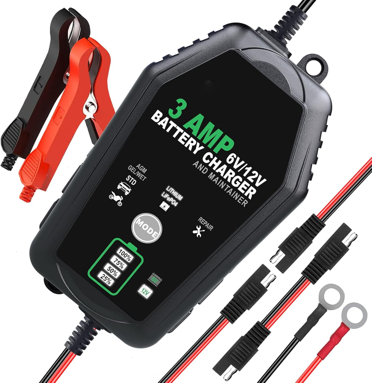 3 AMP Car Battery Charger