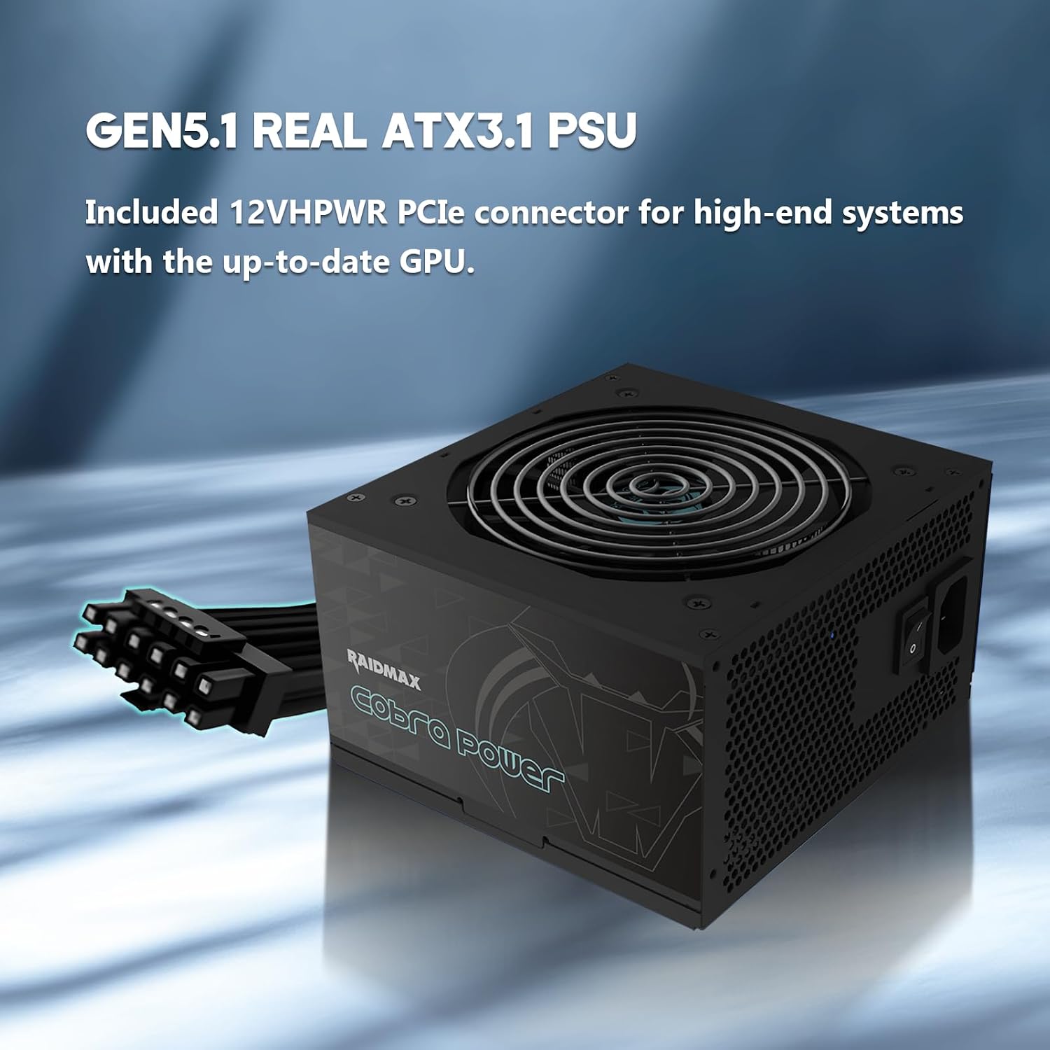 RAIDMAX Cobra 650W, 80+ Gold Certified Gaming PSU