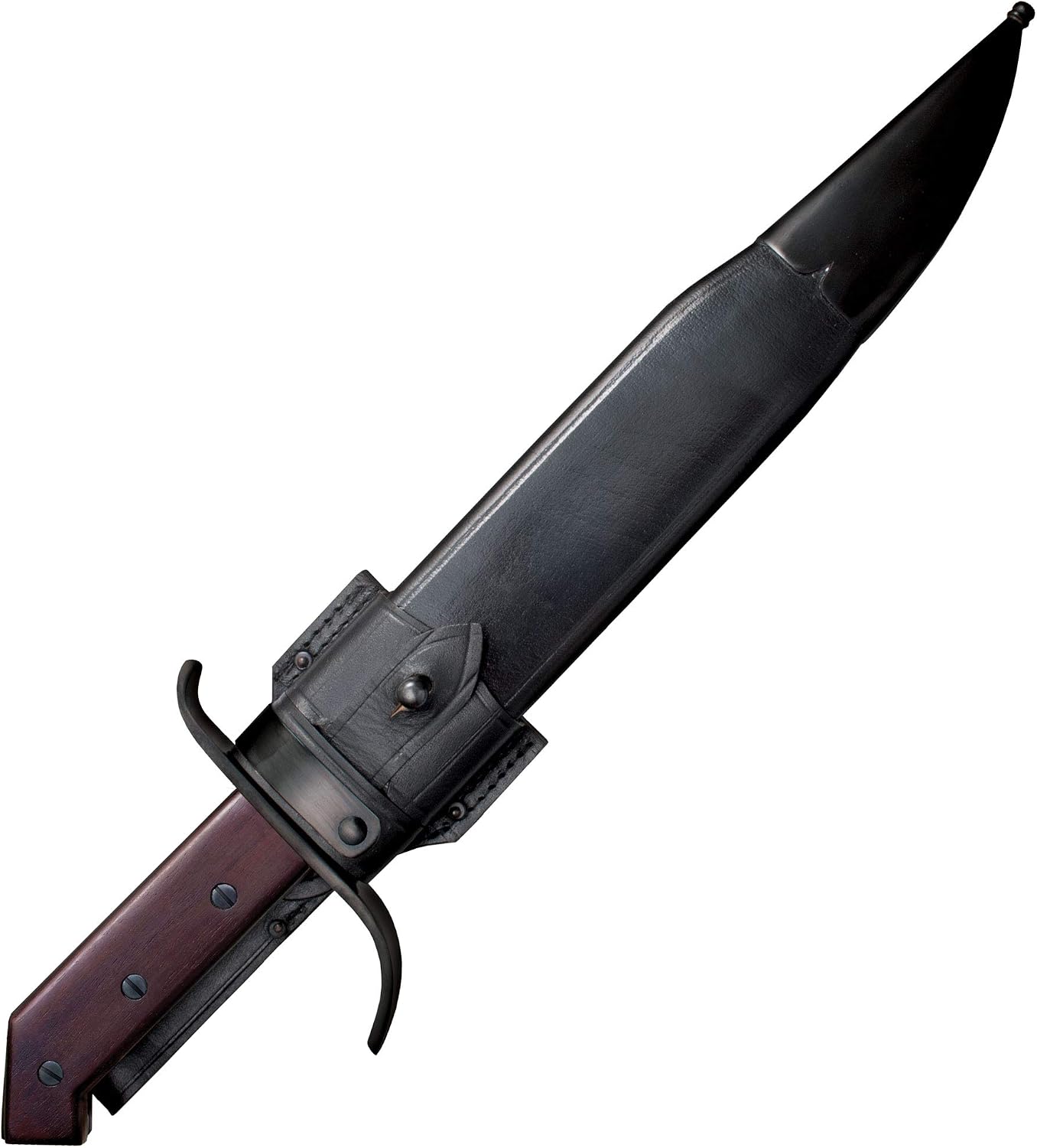 Cold Steel 1917 Frontier Bowie Fixed Blade Knife 12.25" Clip Point 1085 Black Blade Hardwood Handle