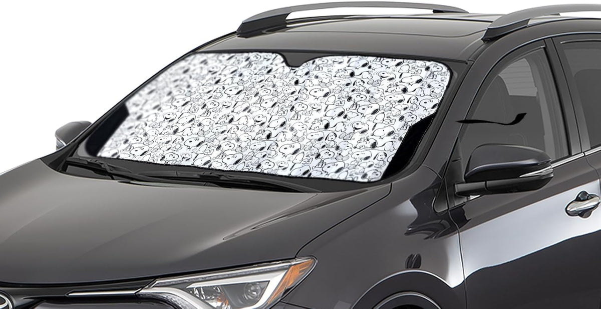 Peanuts Snoopy Windshield Sunshade, 58x27.5 in