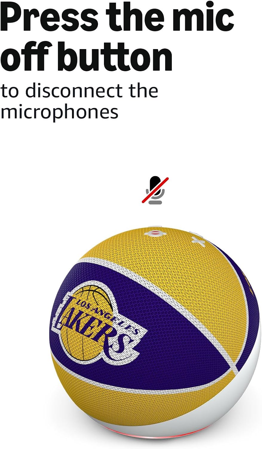 Los Angeles Lakers Echo Dot (newest model) | Officially Licensed NBA Limited-Edition Visit the Amazon Echo Store