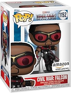 Funko Pop! Marvel: Captain America: Civil War Build A Scene - Falcon, Amazon Exclusive, Figure 10 of 12(New Open Box)