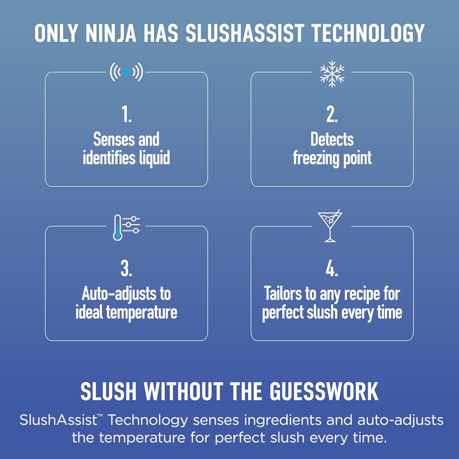 Ninja SLUSHi MAX Smart Frozen Drink Maker, 12+ Servings, Peach, FS605