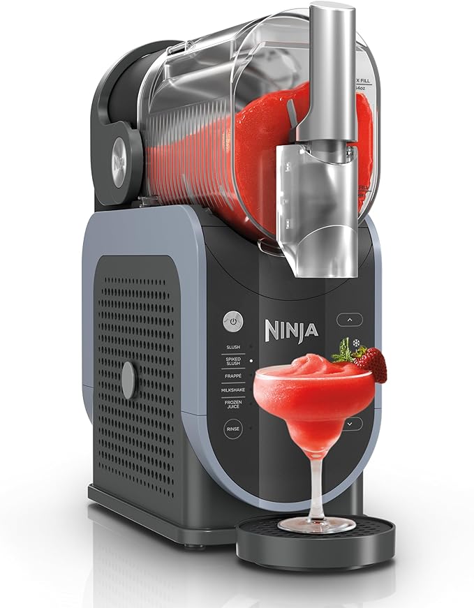 Ninja SLUSHi Professional Frozen Drink Maker with RapidChill Technology, Frozen Drink & Slushie Machine, 5 Preset Programs, Frozen Margaritas, Frappés, and More, Grey, FS301C, (Canadian Version)