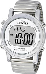 ATOMIC! Talking Watch - Sets Itself SENSES Metal Easy-To-Read Talking Watch 1021 (OPEN BOX)