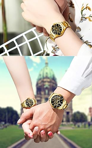 CHENXI Gold Wrist Watch Men Watches Top Brand Luxury Fashion Golden Quartz Wristwatch (OPEN BOX)