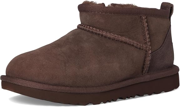 UGG Kid's Classic Ultra Mini Boot - Burnt Cedar - 6 Big Kid