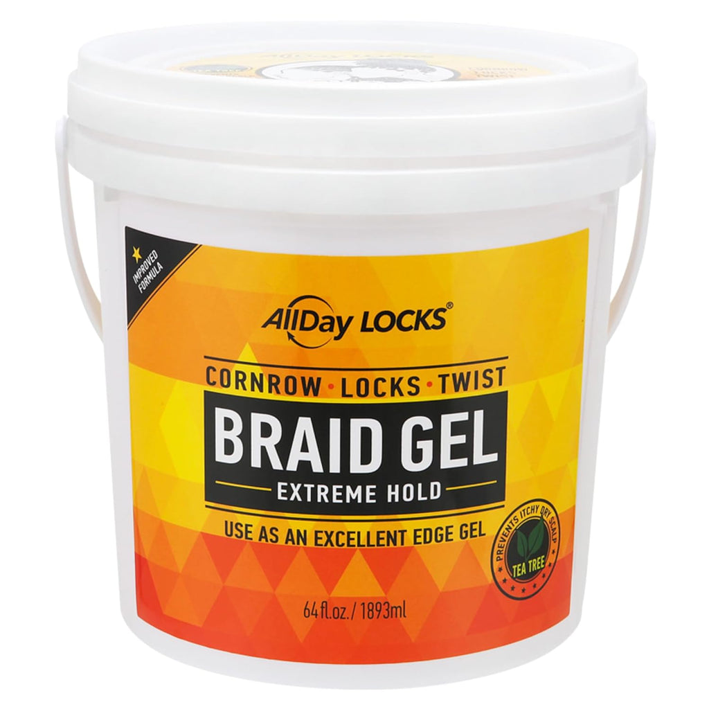 ALLDAY LOCKS Braid Gel | Extreme Hold | 64 fl oz