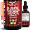 Clean Nutra Berberine with Ceylon Cinnamon Supplement Liquid Drops - 2 oz.