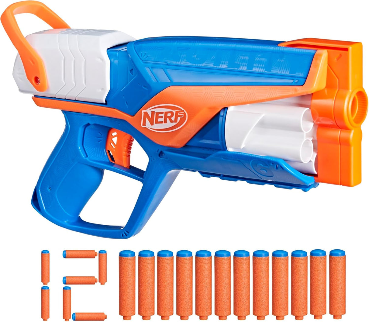 Nerf N Series Agility Blaster, 12 N1 Darts Compatible Only N Series Blasters, 6 Dart Drum, Kids Outdoor Games