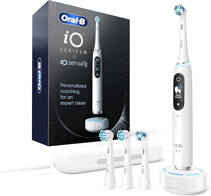 Oral-B Power iO Series 10 Electric Toothbrush, Stardust White
