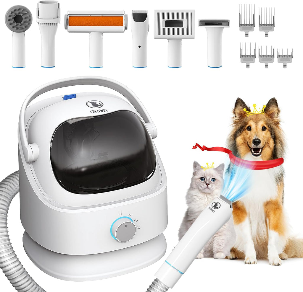 Ceenwes Astronaut 1 Pet Grooming Vacuum for Dogs/Cats 3L Large Capacity for Middle/Large Dog