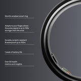Oura Ring 5 - Stealth - Size 6 - World’s Smallest Smart Ring