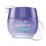 Olay Night Cream for Face, Anti-Aging Face Moisturizer for Women - Fragrance-Free Skin Care, Anti-Wrinkle, Exfoliate, Smooths Texture - Triple Collagen Cream, Niacinamide, Pro-Vitamin B5, 1.7Oz