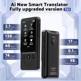 Funny Panda Voice Ai Translator Device T21 Wi-Fi Available, Two-Way 138 Languages 2026