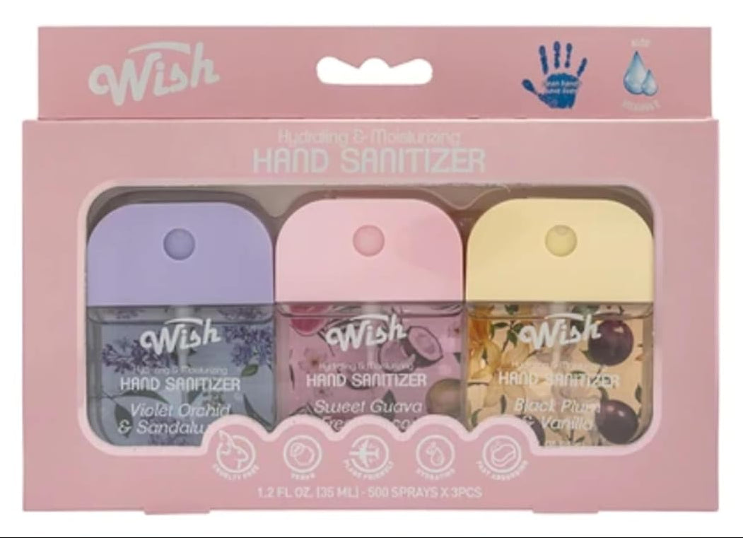 WISH Hydrating and Moisturizing Hand Sanitizer - 3 pcs set