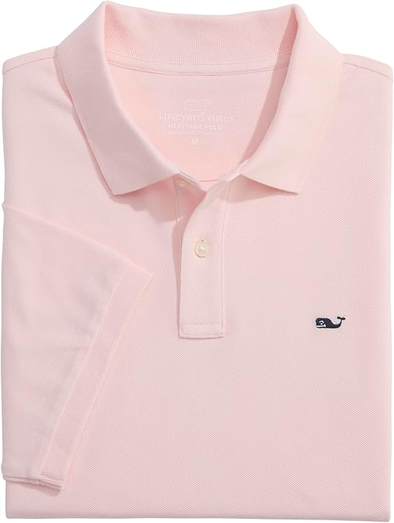 VINEYARD VINES | Men's Heritage Pique Polo in Pink Dogwood | XXL