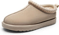 DREAM PAIRS Women's Fuzzy Cozy Slippers Genuine Suede Indoor Outdoor Fluffy Home Comfy Winter Slip On Cute Warm Memory Foam Furry Shoes Size: 7.5