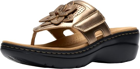 Clarks Women's Merliah2 Kyla Heeled Sandal - Gold Metallic Synthetic - Size 11