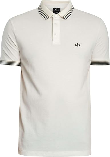 Armani Exchange Men's Short Sleeve Pique Slim Polo Shirt (Size: X-Large)