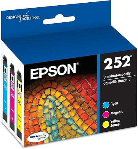 EPSON 252 DURABrite Ultra Ink Standard Capacity Color Combo Pack