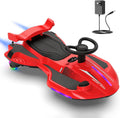 2 in 1 Electric Wiggle Car with Pedal for Kids - Red/black
