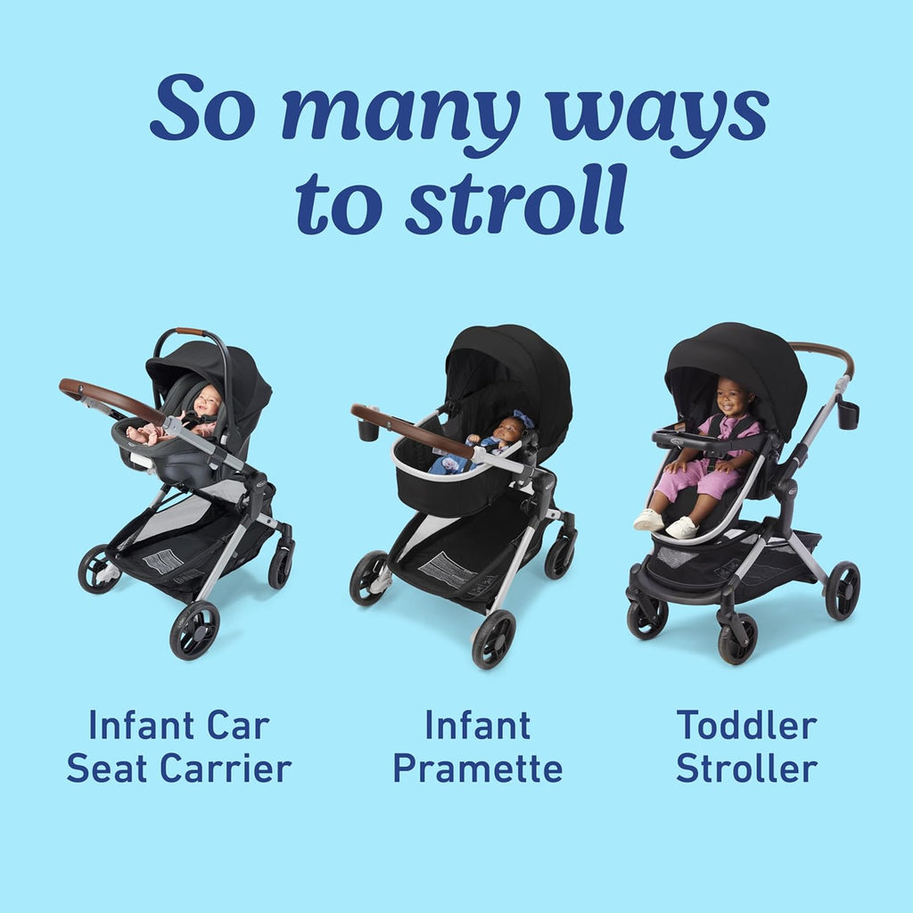 Graco Modes Nest 3-in-1 Travel System (Stroller & Car Seat), Bayfield