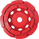 PEARL ABRASIVE CO. Pro-V 4" Double Row - Concrete/Masonry