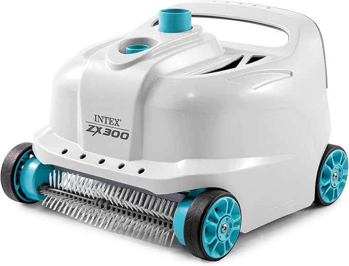INTEX Deluxe Pressure-Side Above Ground Automatic Pool Cleaner Vacuum - for Bigger Pools – Cleans Pool Floors and Walls – Removes Debris – Removable Filter Tray – 21ft Tangle Free Hose