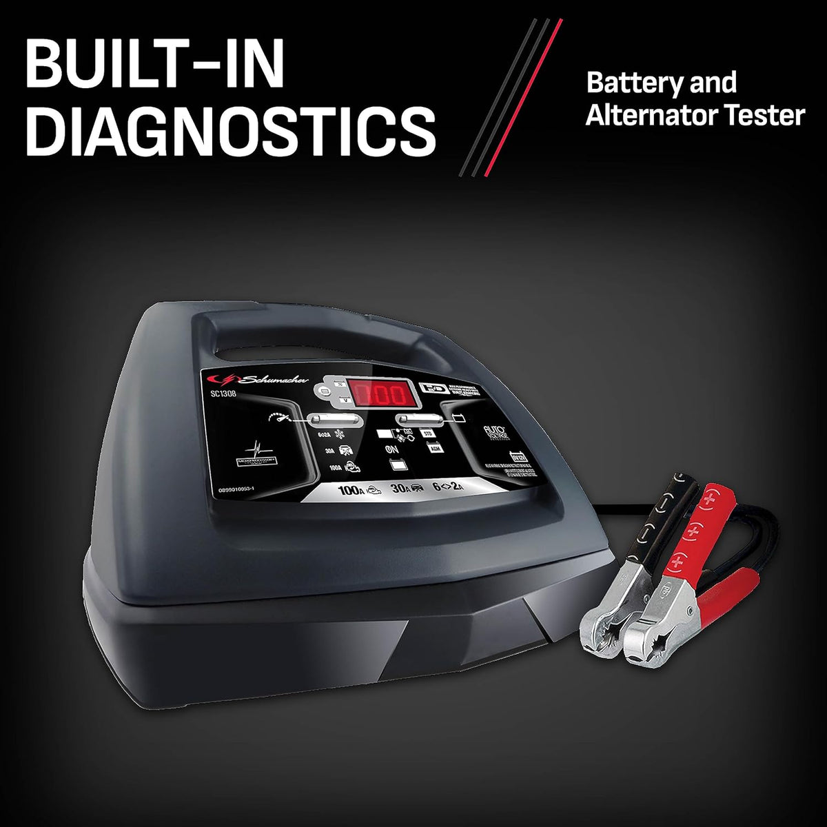 Schumacher Electric 6A Car Battery Charger and 100A Engine Starter, #SC1308L