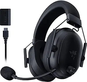 Razer BlackShark V2 HyperSpeed Wireless Gaming Headset: 280g Lightweight - THX Spatial Audio - Bendable Mic - 50mm Drivers - 2.4GHz, Bluetooth or USB - 70 Hr Battery w/USB Type C Charging - Black SN /HN2404D31600143-NEW