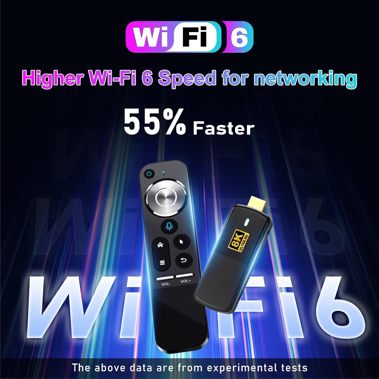 H96 Max M3 Android 13.0 TV Stick - Up to 4KUHD Streaming Device with Voice Remote