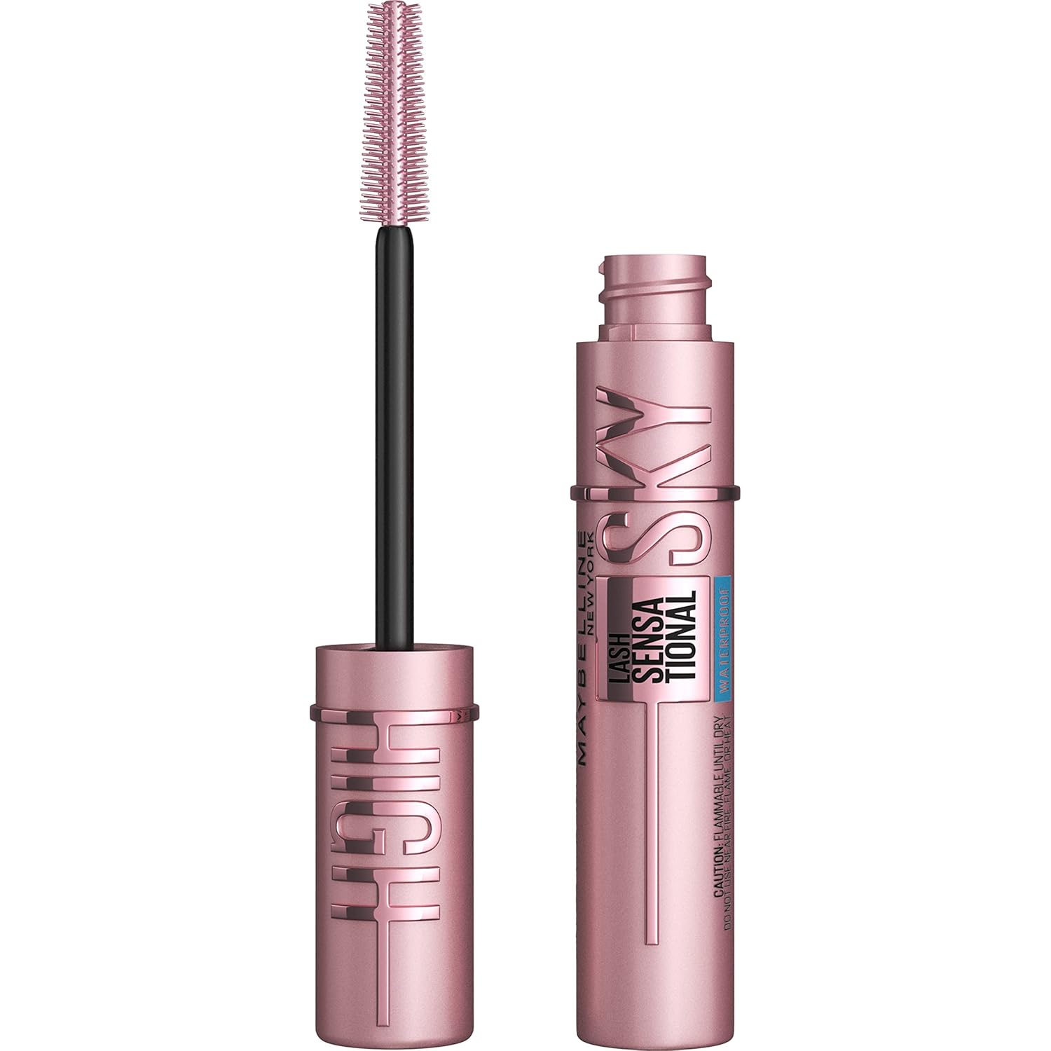 Maybelline Lash Sensational Sky High Waterproof Mascara Makeup (802 Very Black) 6 ml