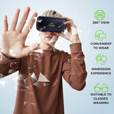 3D VR Headset for iPhone & Android Phones 1.0 - with Links to 3D VR Videos | Wearable VR Set for Kids & Adults – Green (OPEN BOX)