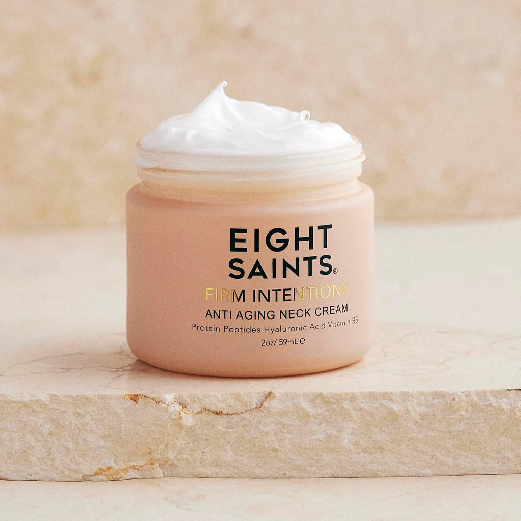 Eight Saints Firm Intentions Anti Aging Neck Cream For Firming Skin and Reducing Wrinkles , 2 Oz.