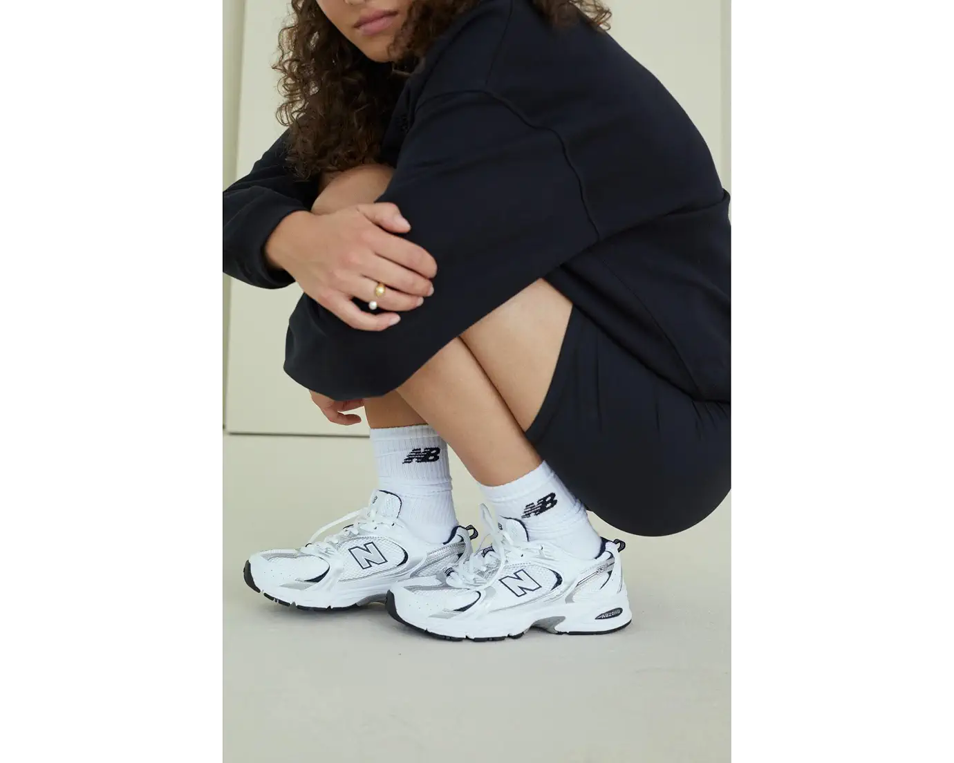 NEW BALANCE Unisex The Classics 530 - White/Natural Indigo - W9.5/M8