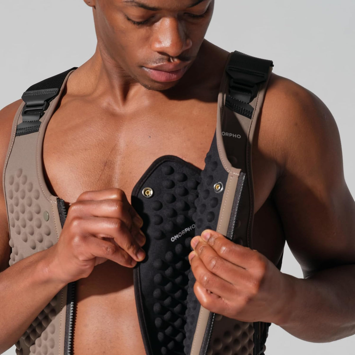 OMORPHO Men's G-Pack Adjustable Weight Inserts | Snap-In Panels for G-Vest Icon | Size L - XXL