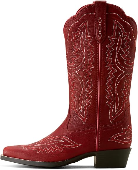 ARIAT Kid's Casanova D Toe Western Boots in Chili Red - 5.5MED