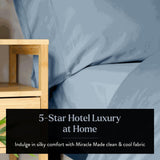 Miracle Made Temp-Regulating and Self-Cleaning Sheets - Slate Blue - Queen