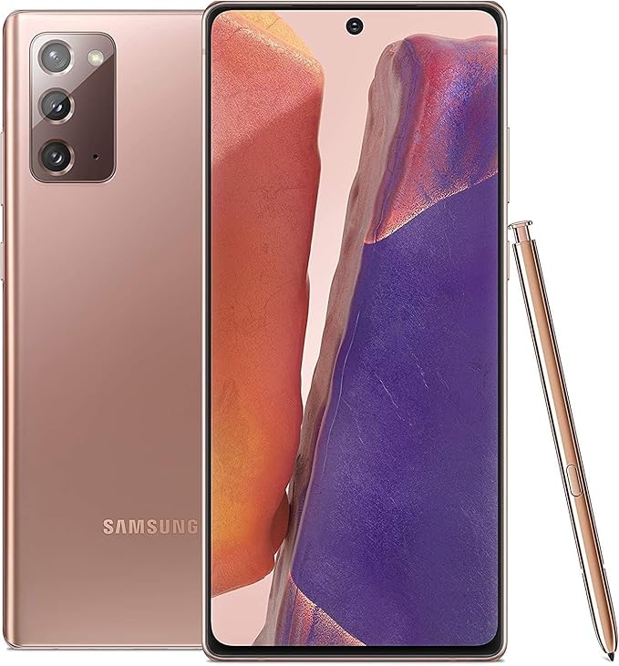 Samsung Galaxy Note 20 5G N981U 128GB AT&T Unlocked Mystic Bronze (Renewed)