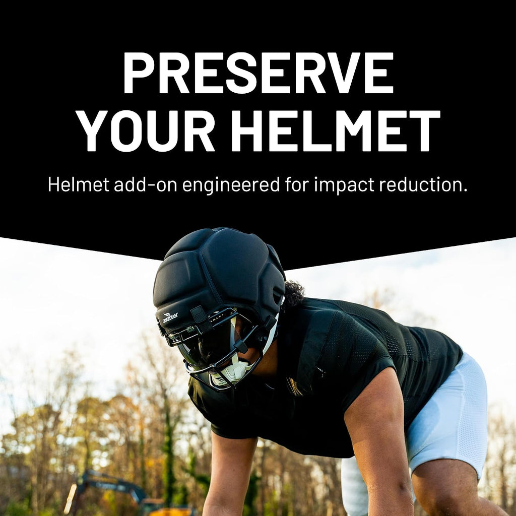 Guardian Cap XT 2.0, Red - Padded, Soft-Shell Helmet Cover for Football - Reduces Impact and Protects Helmets - Sleek Design - One Size Fits All for Youth, High School & College Players