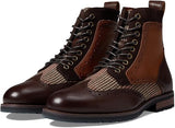 Stacy Adams Men's Oswyn Wingtip Lace Up Boot - Brown Multi - Size 8.5 M