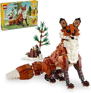 LEGO Creator 3 in 1 Forest Animals Red Fox Toys - Building Toys for Kids, Boys & Girls, Ages 9+ - Animal Figurine W/ 3 Building Options into Fox, Owl, or Squirrel - 31154(New Open Box)