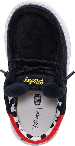 HEYDUDE Unisex Wally Funk Toddler Mickey Mouse - Black/Red - 6C