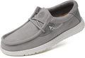 Grand Attack Linen Slip-on Walking Shoes for Women - Grey - Size: 10.5