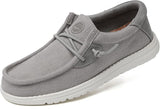 Grand Attack Linen Slip-on Walking Shoes for Women - Grey - Size: 10.5