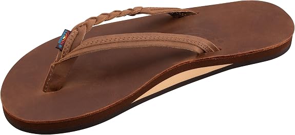 Rainbow Sandals Women’s Flirty Braidy Premier Leather w/Single Braided Strap Size XL (8.5-9.5)