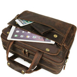 Sam's Buffalo Crazy Horse Handmade Buffalo Leather Briefcase