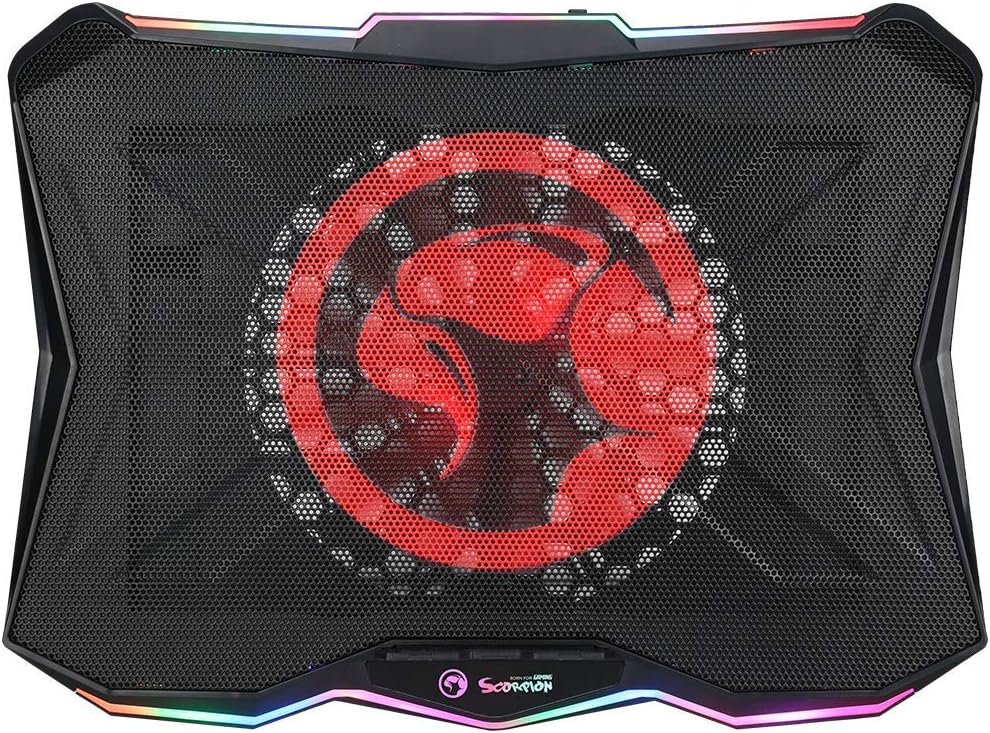 MARVO FN-40 RGB Laptop Cooler Cooling Pad, Supports Up to 17 inch