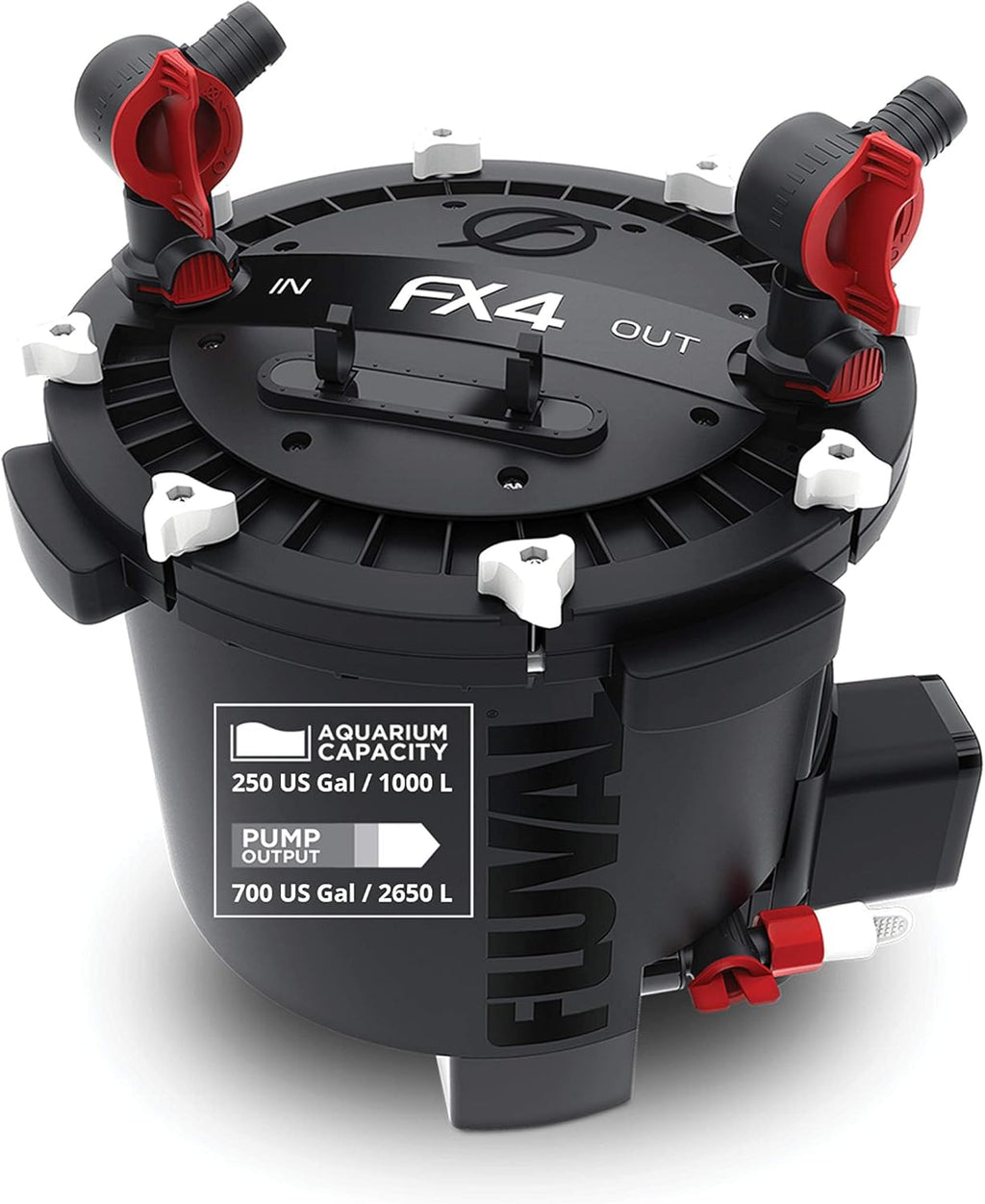 Fluval FX4 High Performance Aquarium Filter, up to 250 Gal. Canister Filter for Aquariums